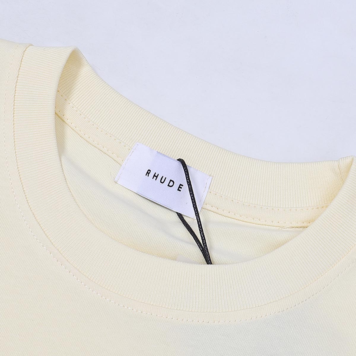 Rhude T-shirts Sailing Nautical Printing Cotton Casual Short Sleeves Men and Women