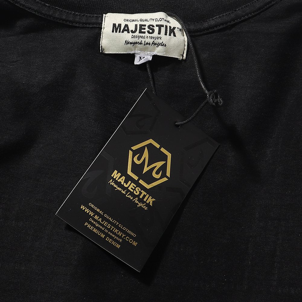 MAJESTIK Lion Football Rhinestone Crop T-Shirt ¡ª hang_tag
