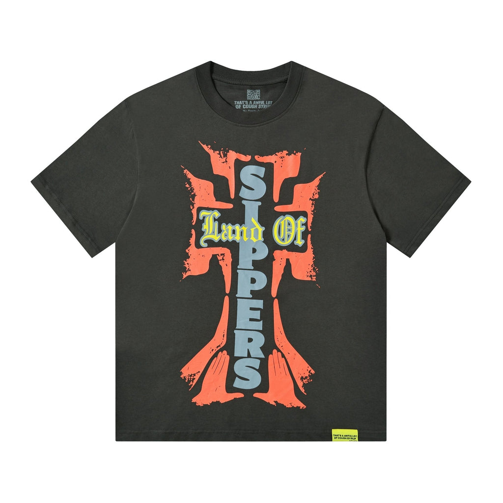 THAT'S A AWFUL LOT OF COUGH SYRUP Cross Graphic Short-Sleeve T-Shirt ¡ª hero