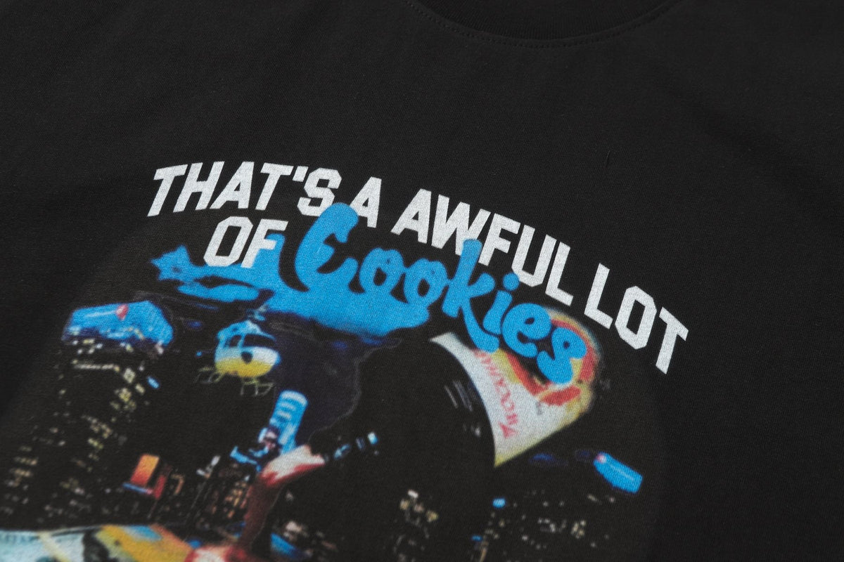 THAT'S A AWFUL LOT OF COUGH SYRUP Cookies & Cash Graphic T-Shirt ¡ª detail