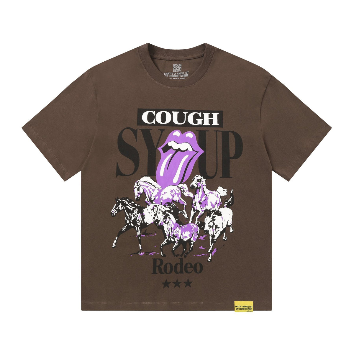 THAT'S A AWFUL LOT OF COUGH SYRUP Front & Back Graphic T-Shirt ¡ª front